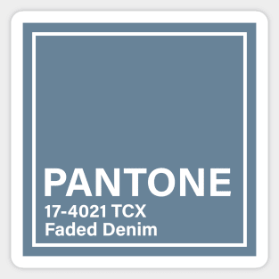 pantone 17-4021 TCX Faded Denim Sticker